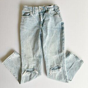 Abercrombie Kid's Girls High Rise Straight Jeans Size 9/10 Long